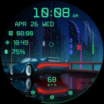 Download Cyberpunk Ambient - Watch Face 14 cyberpunk ambient watch face